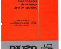 Deutz Fahr 5000715 Parts Book - DX120 Tractor (76 Series)