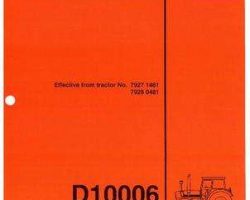 Deutz Fahr 5000749 Parts Book - D10006 Tractor (eff sn 7927 1461 / 7928 0481)