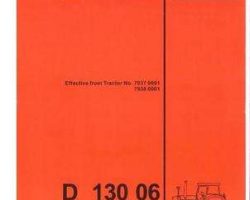 Deutz Fahr 5000750 Parts Book - D130 06 Tractor (eff sn 7937 0001- 7938 0001)