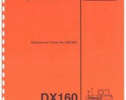 Deutz Fahr 5000818 Parts Book - DX160 Tractor (78 Series)
