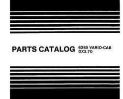 Deutz Fahr 5000847 Parts Book - 6265 / DX3.70 Tractor (ROPS & Vario Cab)