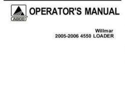 Willmar 502989D1 Operator Manual - 4550 Wrangler Loader (2006)