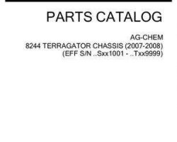 Ag-Chem 507108D1E Parts Book - 8244 TerraGator (chassis, eff sn Sxxx1001, 2007)