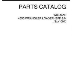 Willmar 507322D1C Parts Book - 4550 Wrangler Loader (eff sn Sxx1001, 2007)