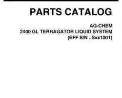 Ag-Chem 507521D1C Parts Book - 2400 Gallon TerraGator (liquid system, eff sn Sxxx1001, 2007)