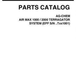 Ag-Chem 515057D1B Parts Book - 1000 / 2000 Air Max TerraGator (system, eff sn Txxx1001, 2008)
