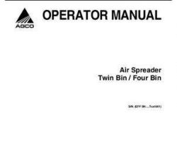 Ag-Chem 515078D1A Operator Manual - Twin Bin / Four Bin TerraGator (system eff sn Txxx1001, 2008)