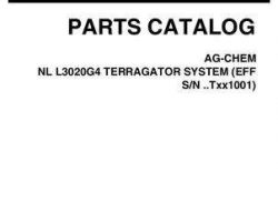 Ag-Chem 515108D1C Parts Book - L3020G4 TerraGator (system, eff sn Txxx1001, 2008)