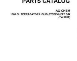 Ag-Chem 515644D1A Parts Book - 1800 Gallon TerraGator (liquid system, eff sn Txxx1001, 2008)