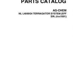 Ag-Chem 522669D1C Parts Book - L4000G4 TerraGator (system, eff sn Uxxx1001, 2009)