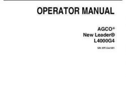 Ag-Chem 522670D1C Operator Manual - L4000G4 (system, eff sn Uxx1001, 2009)