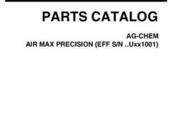Ag-Chem 526104D1D Parts Book - Air Max Precision TerraGator (system, eff sn Uxxx1001, 2009)