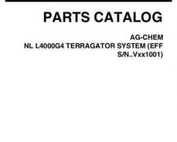 Ag-Chem 532052D1C Parts Book - L4000G4 TerraGator (system, eff sn Vxxx1001, 2010)