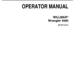 Willmar 532054D1C Operator Manual - 4560 Wrangler Loader