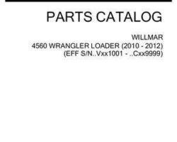 Willmar 532096D1C Parts Book - 4560 Wrangler Loader (2010-2012)