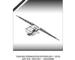 Ag-Chem 542973D1G Parts Book - Twin Bin TerraGator (system, eff sn Wxxx1001, 2011)