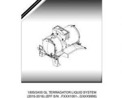 Ag-Chem 565102D1B Parts Book - 1800 / 2400 Gallon TerraGator (system, eff sn Fxxx1001, 2015)