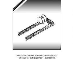 Ag-Chem 567543D1C Parts Book - RG700 / RG700B RoGator (liquid system, eff sn Exxx1001, 2014)