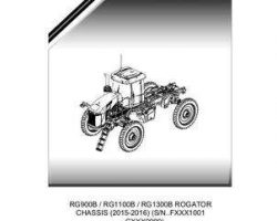 Ag-Chem 571471D1B Parts Book - RG900B / RG1100B / RG1300B RoGator (chassis, eff Fxxx1001, 2015)