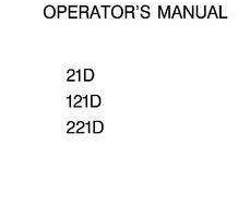 Case Wheel loaders model 21D Operator's Manual