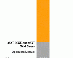 Case Skid steers / compact track loaders model 90XT Operator's Manual