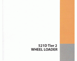 Case Wheel loaders model 521D TIER 2 Service Manual