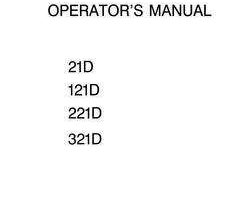 Case Wheel loaders model 21D TIER 2 Operator's Manual
