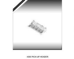 Gleaner 652020NAA Parts Book - 4300 Pickup Header