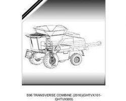 Gleaner 652056NAA Parts Book - S96 Combine (eff 2016, GHTVx101)