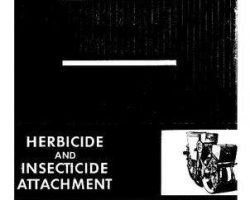 Massey Ferguson 690543M2 Operator Manual - 37 / 39 / 78 Herbicide / Insecticide (attachment supplement)