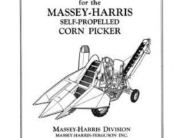 Massey Ferguson 694015M98 Operator Manual - MH Self Propelled Picker