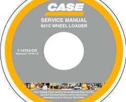 Service Manual on CD for Case Wheel loaders model 921C
