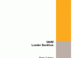 Parts Catalog for Case Loader backhoes model 580M