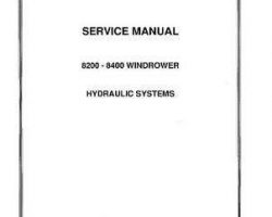 Hesston 700000731 Service Manual - 8200 / 8400 Windrower Tractor (hydraulics) (Section)