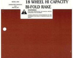 Hesston 700003765 Operator Manual - 3995 Bi-Fold Rake (Hi Capacity)