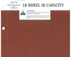 Hesston 700004040 Operator Manual - 3995 Bi-Fold Rake (Hi Capacity)