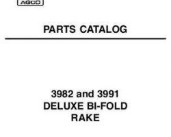 Hesston 700004043 Parts Book - 3982 / 3991 Bi-Fold Rake (deluxe)