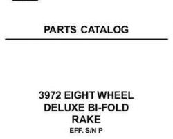 Hesston 700004080A Operator Manual - 3972 Bi-Fold Rake (deluxe, eff sn 'P')