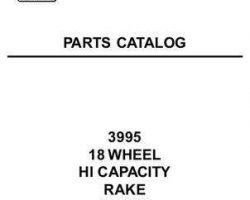 Hesston 700004239A Parts Book - 3995 Bi-Fold Rake (Hi Capacity, eff sn 'P')