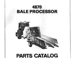 Hesston 700700253 Parts Book - 4870 Bale Processor (1978-82)
