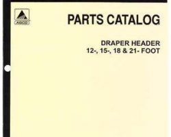 Hesston 700701082 Parts Book - 6450 Draper Header (sn D-600 to D-864 & G-300 to G-559)