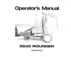 Hesston 700701558 Operator Manual - 5530 Round Baler
