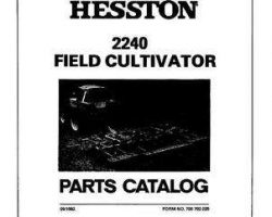 Hesston 700702025 Parts Book - 2240 (1982-83) / 2240 Flat Fold (1984) Field Cultivator
