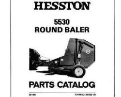 Hesston 700702176 Parts Catalog Manual - 5530 Round Baler
