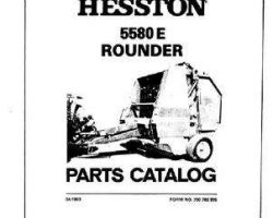 Hesston 700702935 Parts Book - 5580E Round Baler