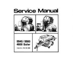 Hesston 700703388 Service Manual - 5540 (eff sn 3791) / 5580 (eff 4070) Round / 4600 Square Baler