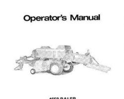 Hesston 700703894 Operator Manual - 4650 Rectangular Baler