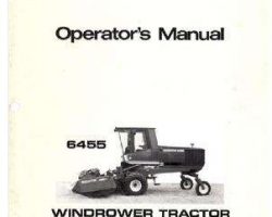 Hesston 700703963 Operator Manual - 6455 Windrower (1984)