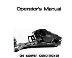 Hesston 700704615 Operator Manual - 1095 Mower Conditioner