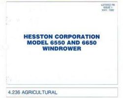 Hesston 700705273 Parts Book - 4.236 Perkins Engine (LD70002) (1986)